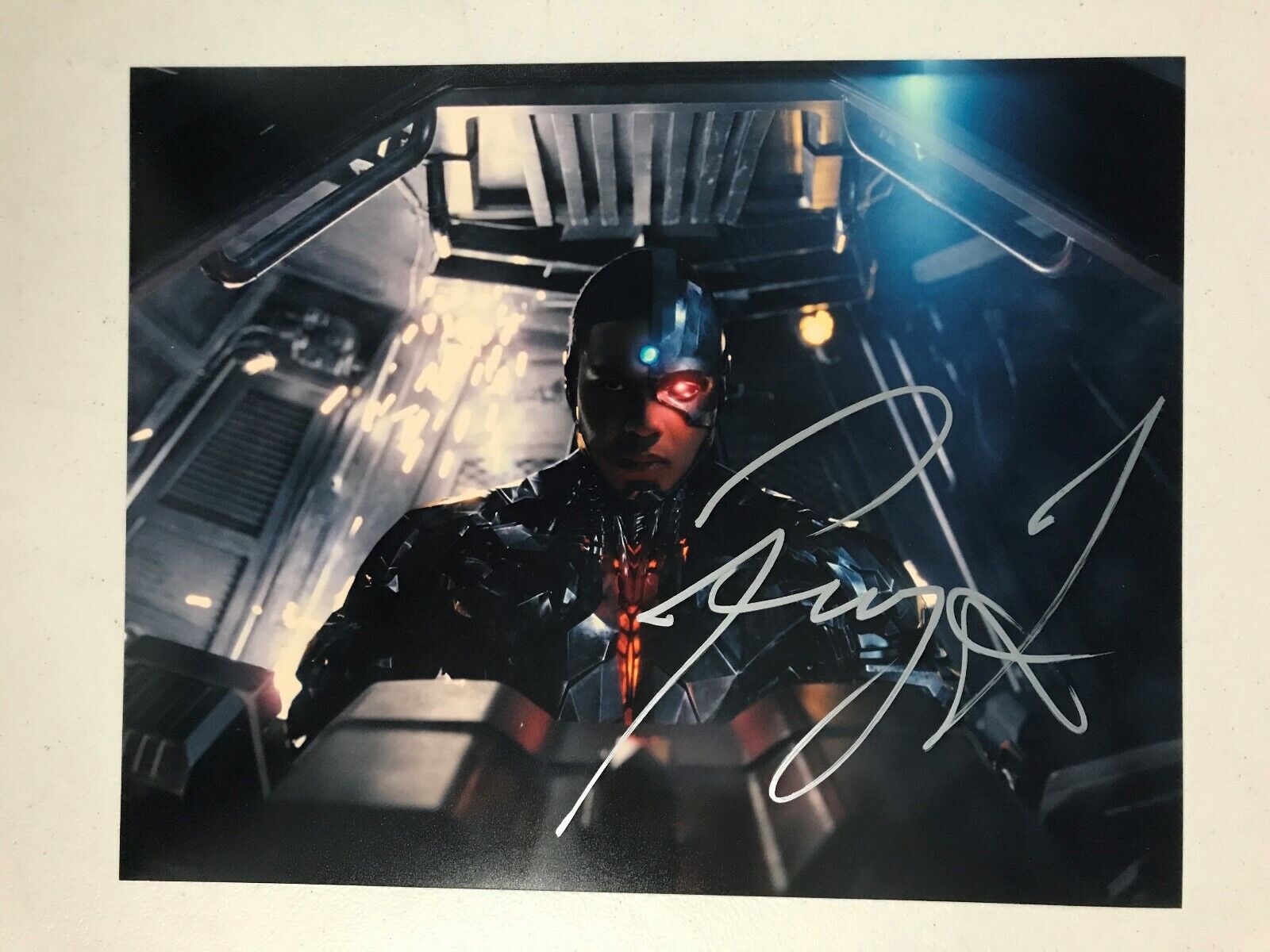 Ray Fisher Justice League autographed Photo Poster painting signed 11x14 #1 Cyborg Victor Stone