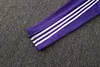 Joyfball 2024/2025 Real Madrid Long Zipped Jacket white Retro version Soccer Jersey 1:1 Thai Quality 