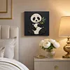 DIY Pre-Framed Panda Button Art Canvas Kit
