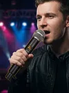 Professional Wireless Microphone with Receiver 2.4GHz Dynamic Handheld Microphones Rechargeable Condenser Microphone for Streaming & Live Performance