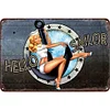 Navy Sailor Girl - Metal Tin Signs(8*12Inch/12*16Inch) - Garage&Transport