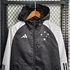 2023/2024 Cruzeiro Windbreaker Black White Football Jersey