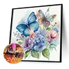 Diamond Painting-DIY Crystal Rhinestone Flower Butterfly(40x40cm)