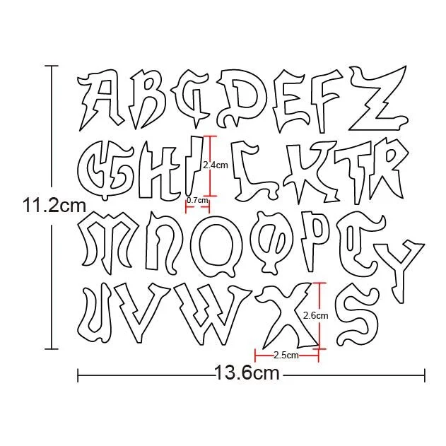 Craft Dies Metal Cutting Dies Cut Die Mold Alphabets Letter Number Scrapbooking Dies Paper Knife Mould Blade Punch Stencils Dies