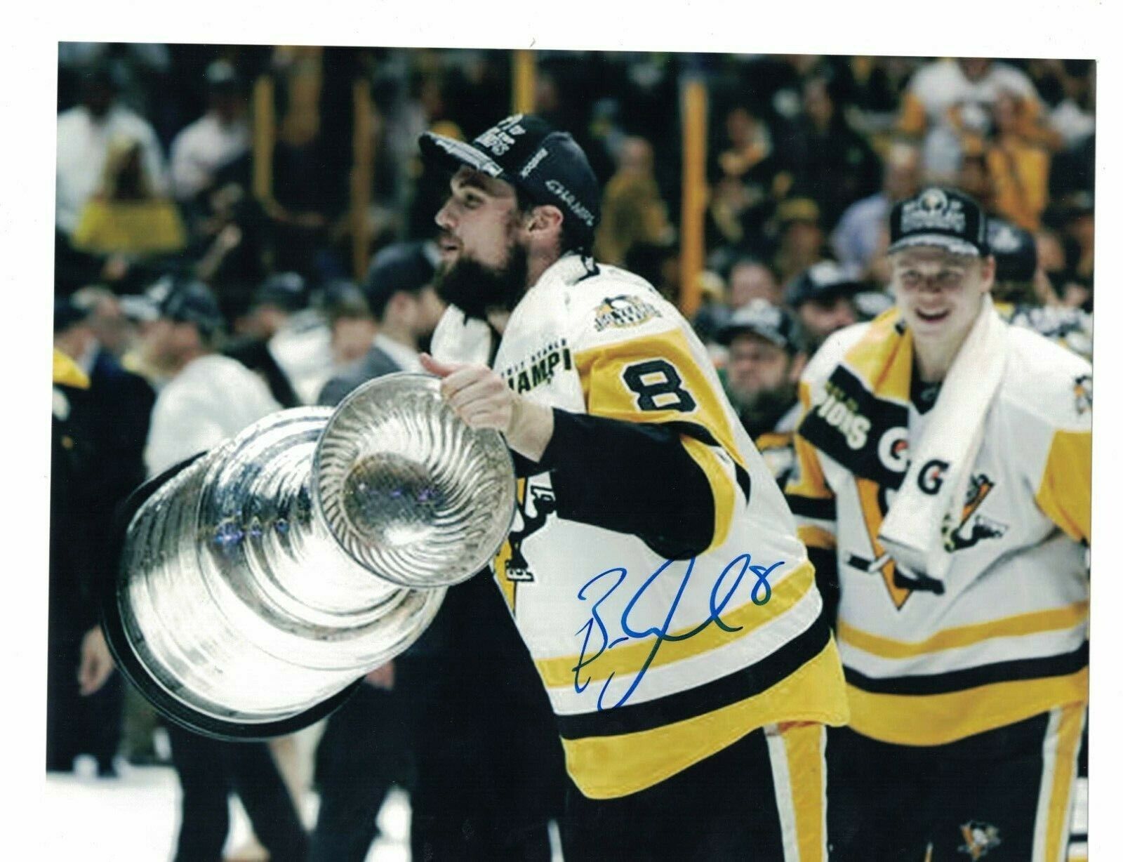 Brian Dumoulin Pittsburgh Penguins With Stanley Cup Signed 8 x 10