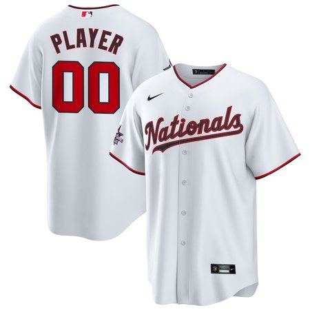 Men's Washington Nationals White 2025 MLB All-Star Game Home Custom Replica Jersey