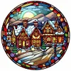 4pcs Diamond Painting -DIY Round Drill Snowman Snowhouse