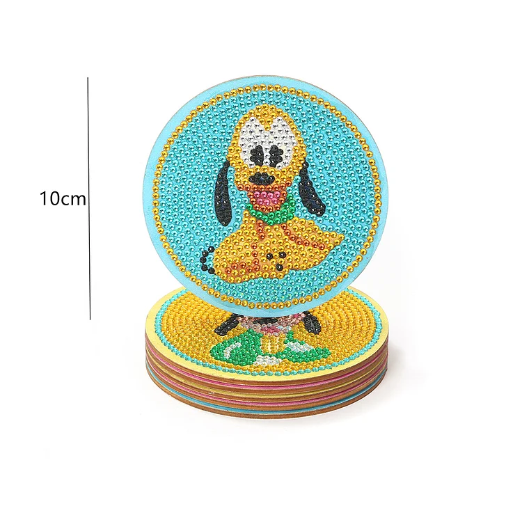 DIY Diamond Painting Coasters Kit Anti Slip Coasters Cartoon Mickey Cup  Coasters