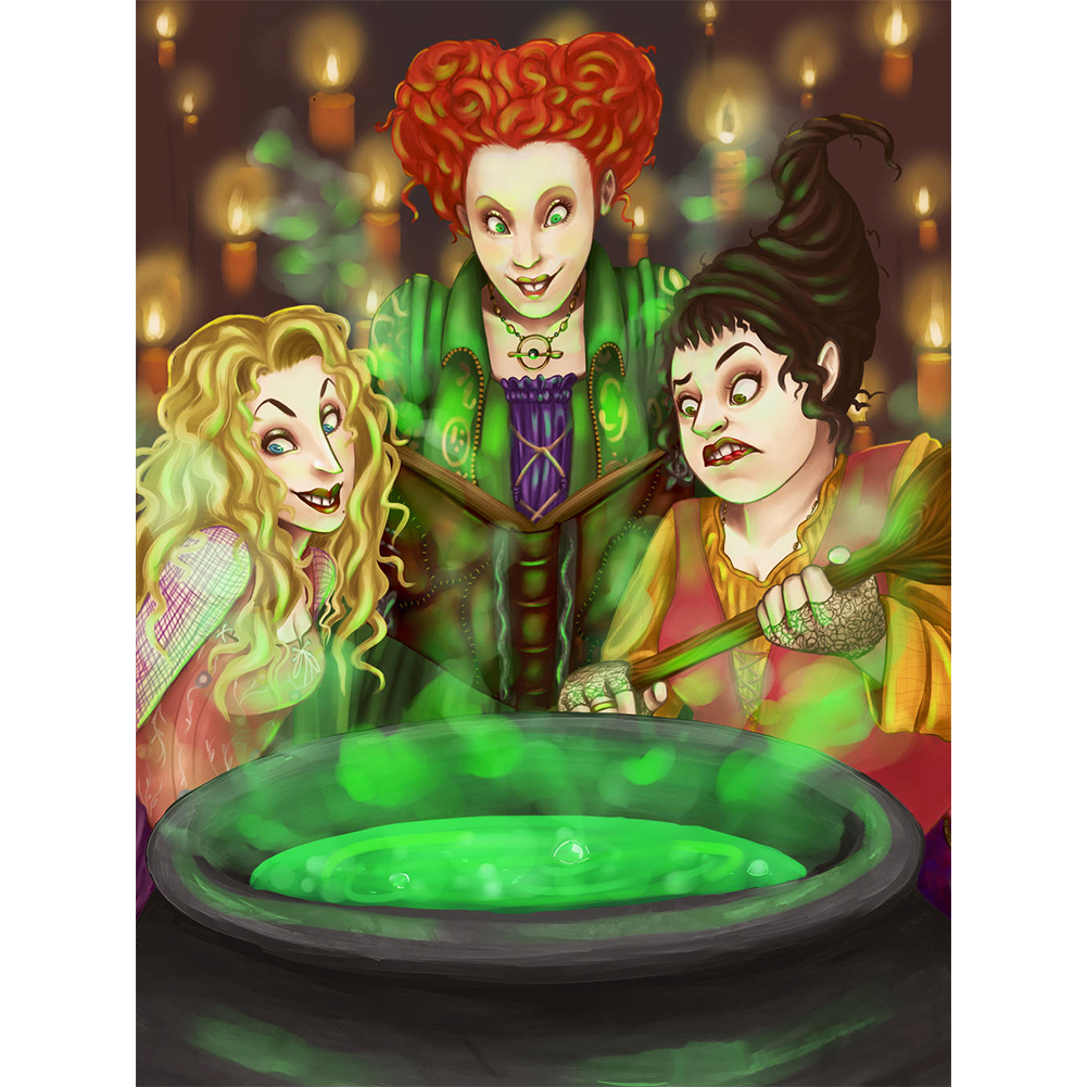 

Crazy Witch - Round Drill Diamond Painting - 30*40CM, 501 Original