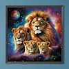 Diamond Painting-DIY Full Round Drill Color Lion(40*40 CM)