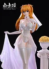 1/4 & 1/6 Scale Wedding ver. Asuka Langley Soryu - (EVA) Neon Genesis EVAngelion Statue - White Kimono Studio