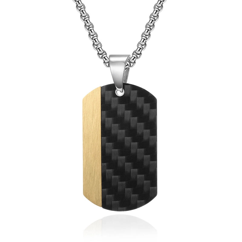 Hip-Hop Retro Geometric 304 Stainless Steel Asymmetrical Plating Men's Pendant Necklace