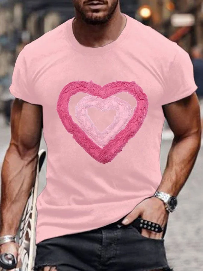 Men's Valentine's Day Printed T-Shirt