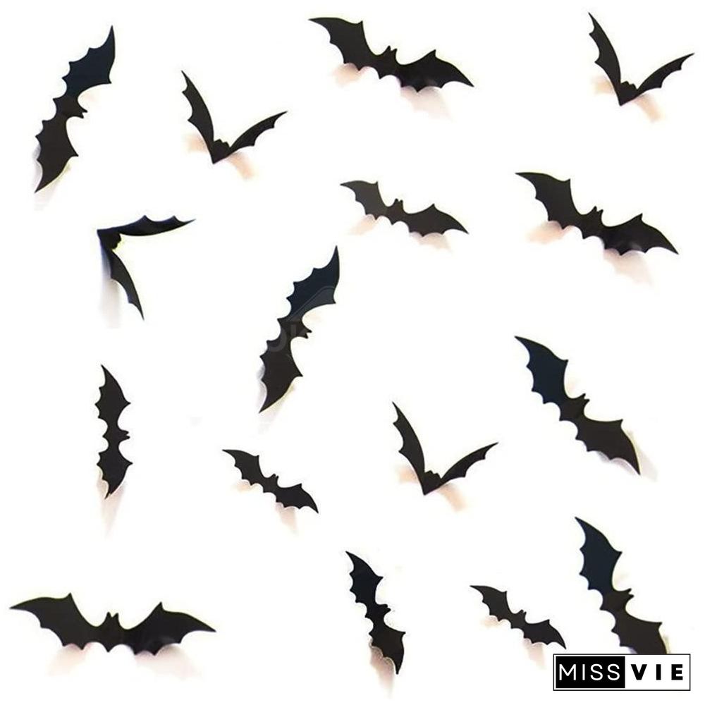 3D PVC Bat Wall sticker For Halloween Decoration