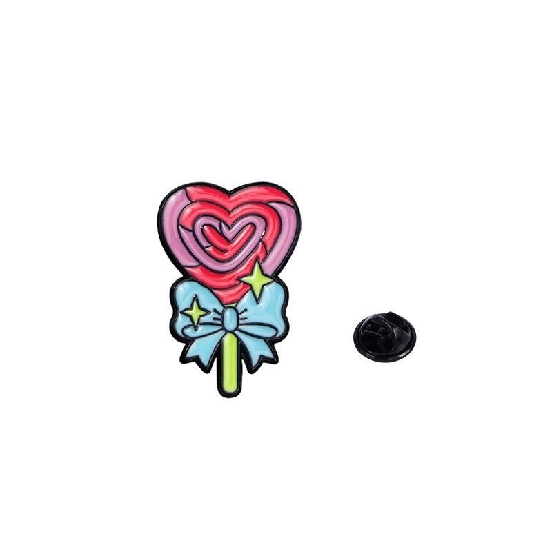 Casual Cute Minimalist Heart Shape Alloy Unisex Brooches