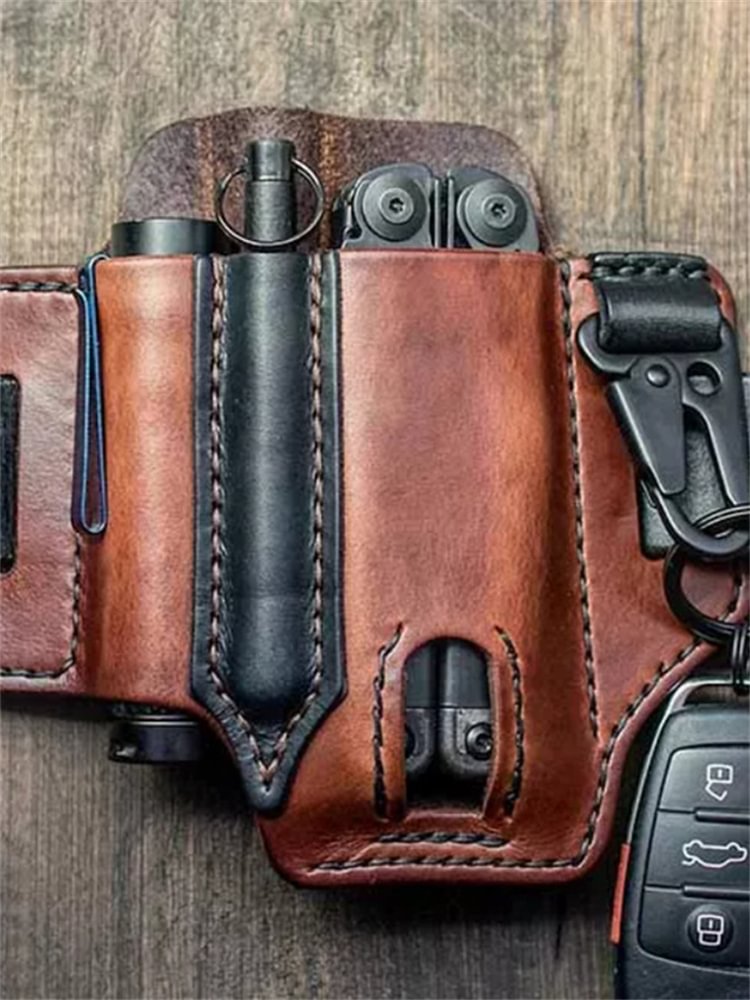 Multi Functional Outdoor Belt Leather Holster