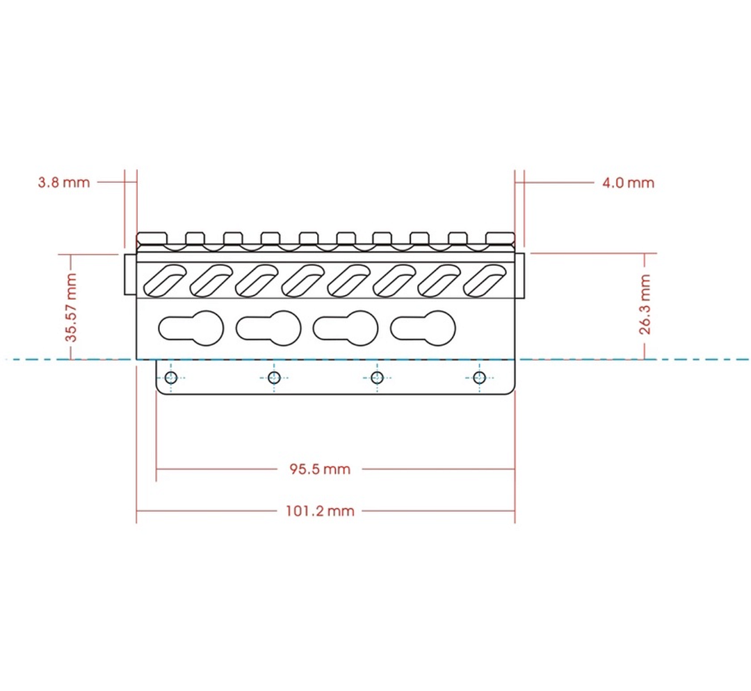 ohhunt ® 6.5″ Inch Ak Ak-47 Ak47 Mlok M-lok KetMod 2 Piece Aluminum Handguard Rail Drop-in Style Top Picatinny Rail