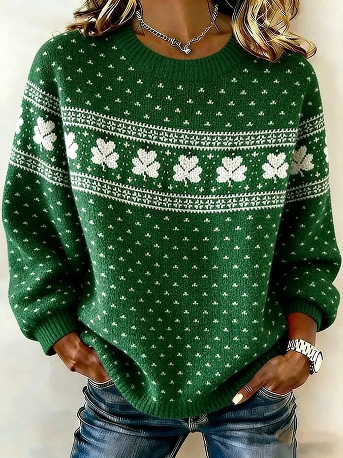 Women's St. Patrick's Day Knitted Top 