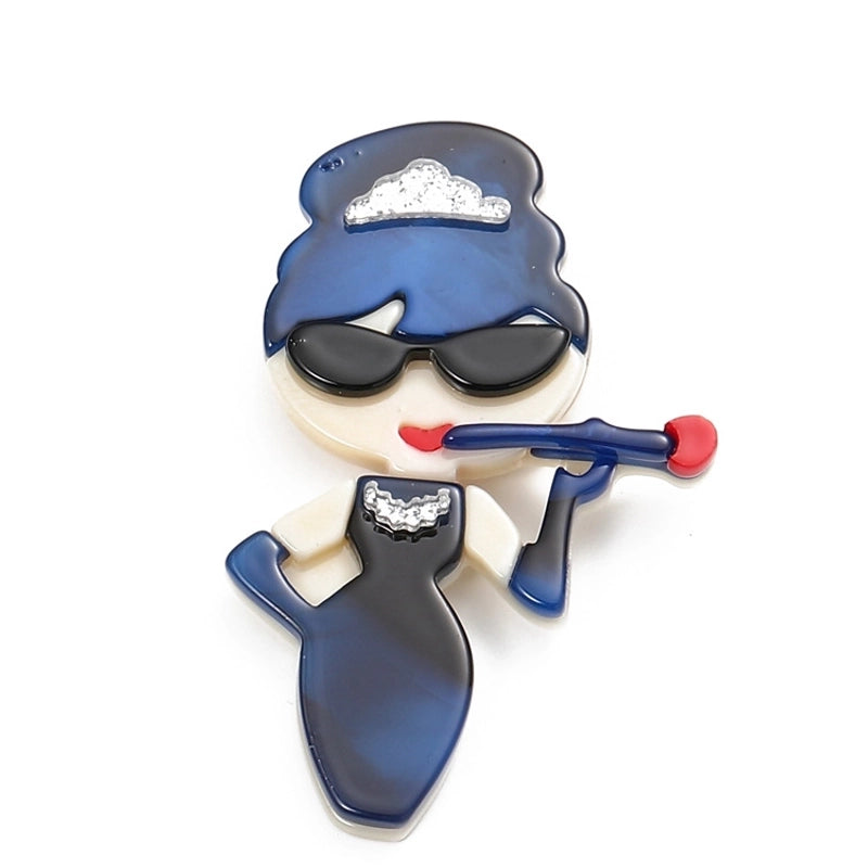 Fashion Pin Cartoon Arylic Women’S Brooches