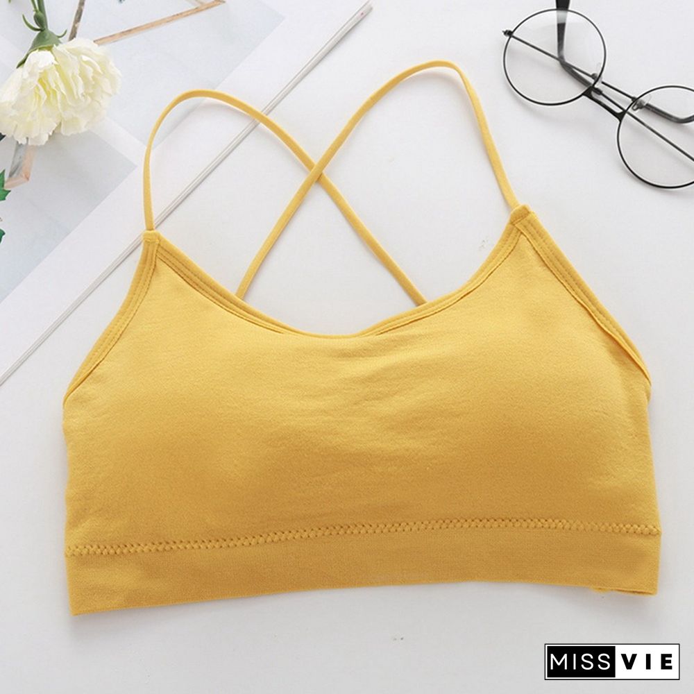Sexy Lace Bralette Tube Tops Bandeau Summer Women Lace Bra Tanks Crop Tops Bandeau Girl Underwear Solid Color Camisole Hot Sale