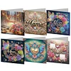 uk.everydayedeals 6Pcs DIY Diamond Painting Greeting Card - Flowers