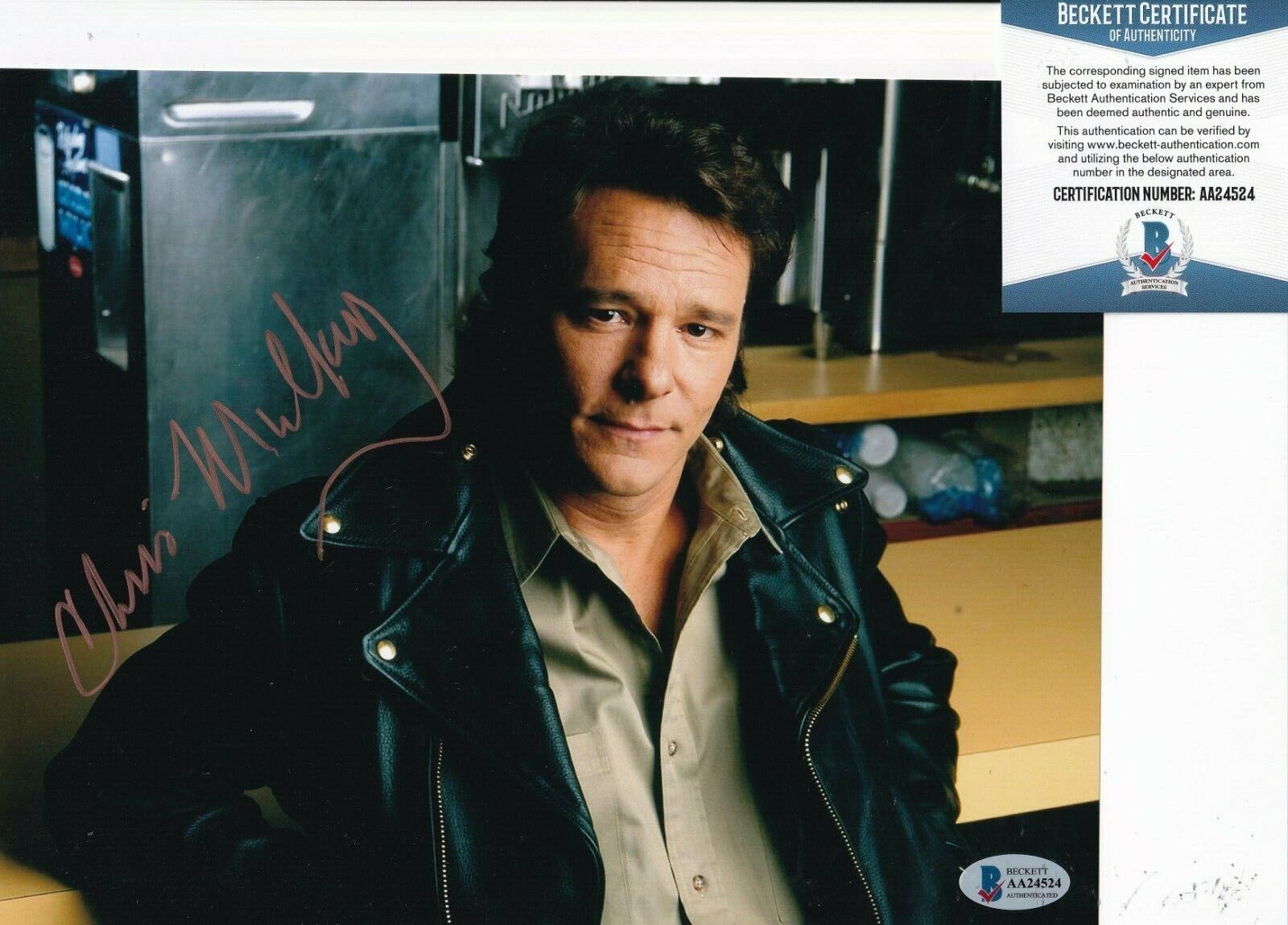 CHRIS MULKEY signed (BREAKING BAD) Actor 8X10 Photo Poster painting BECKETT BAS AA24524