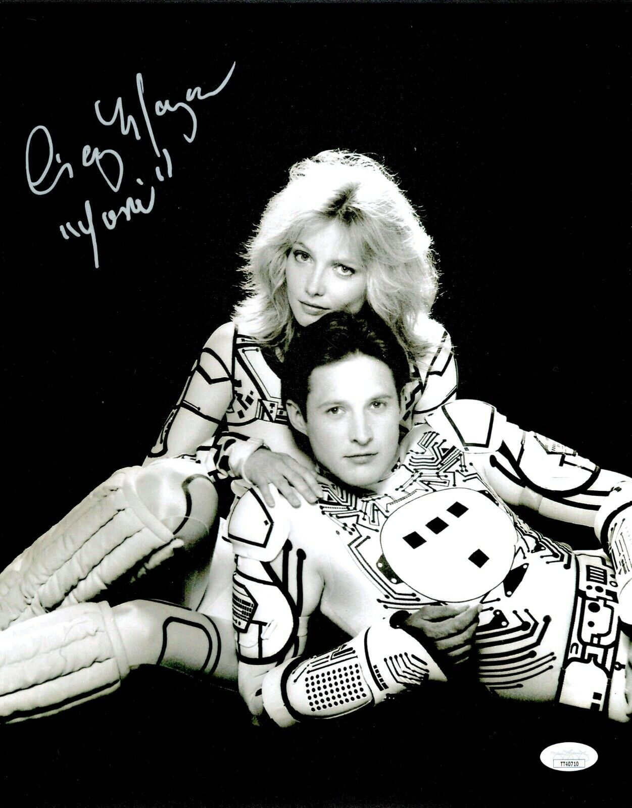 CINDY MORGAN Hand Signed 11x14 TRON LORA Photo Poster painting Authentic Autograph JSA COA Cert