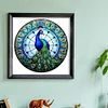 (Counted/Stamped) Peacock - 18CT Cross Stitch 20*20cm/7.87*7.87in