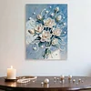 DIY Pearl Painting Romantic Bouquet with Frame for Home Wall Decor(30x40cm)