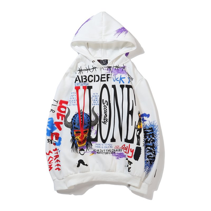 Style Fashion Brand Letter Print Hoodie Women Coat