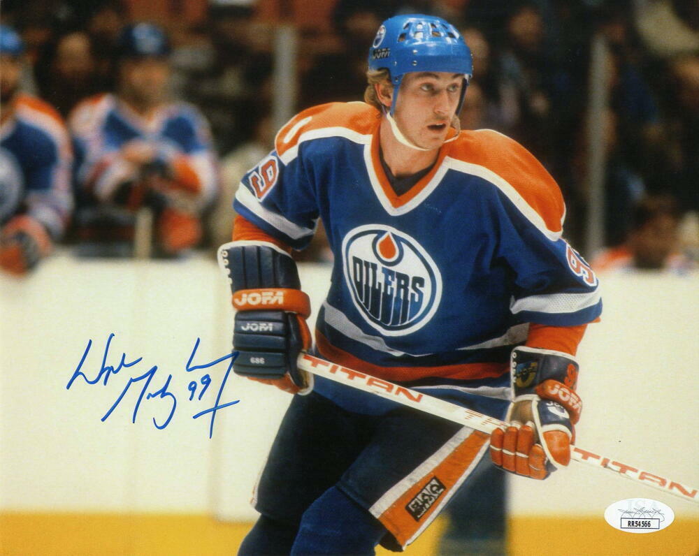 WAYNE GRETZKY SIGNED AUTOGRAPH 8X10 Photo Poster painting - THE GREAT ONE, EDMONTON OILERS, JSA