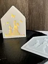 Silicone Bunny Atmosphere Lamp DIY Mold for Easter Home Decoration (5-Piece Set)