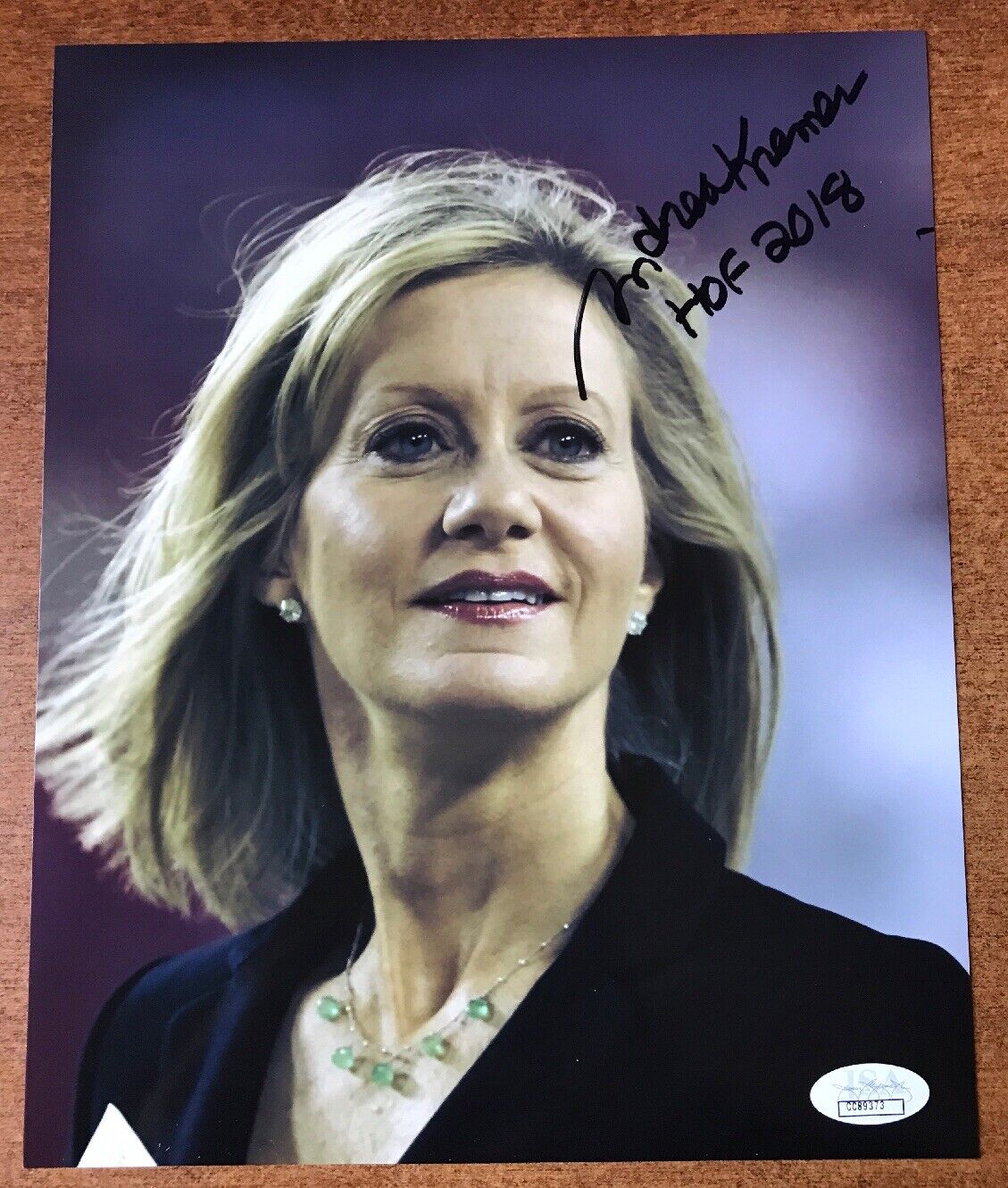 HOF 2018 Sports Journalist Andrea Kremer Autographed SIGNED 8x10 Photo Poster painting JSA COA