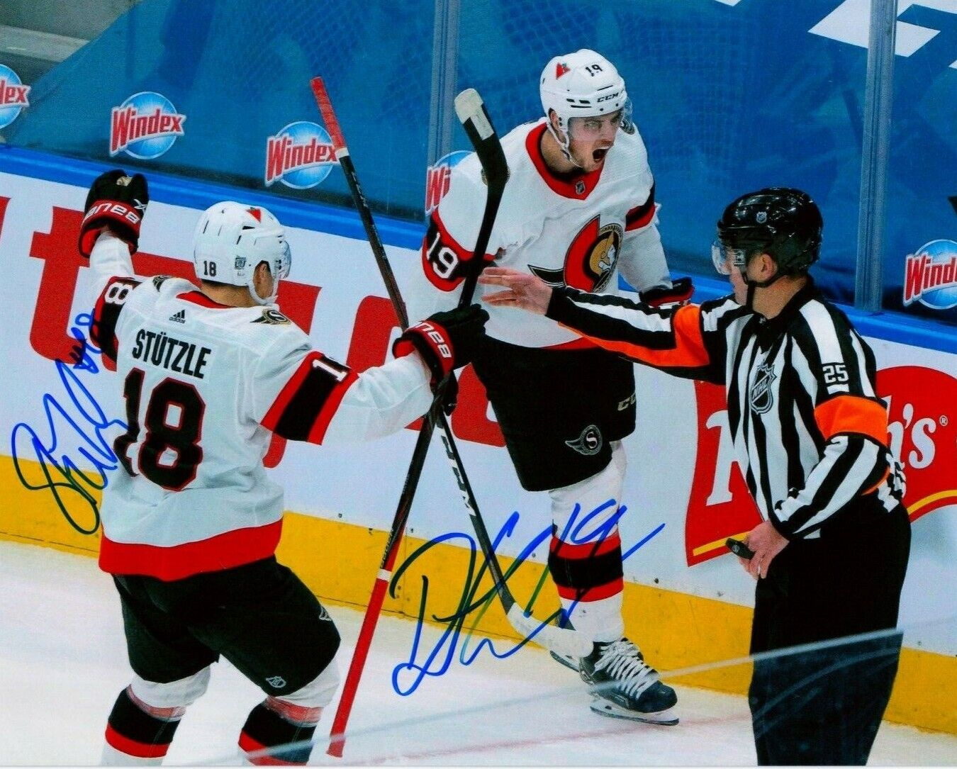 TIM STUTZLE & DRAKE BATHERSON autographed SIGNED OTTAWA SENATORS 8X10 Photo Poster painting