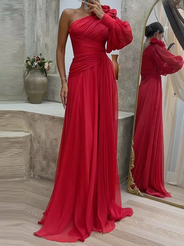 Women's Solid Color  Evening Dress