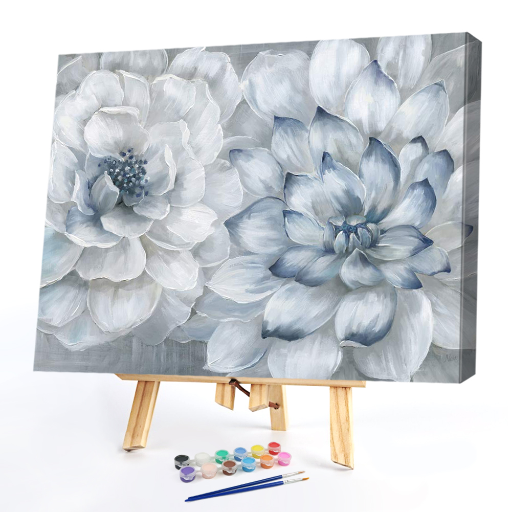 

50*40CM - Paint By Numbers - White Lotus, 501 Original