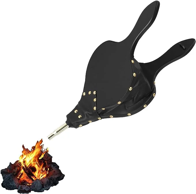 Dmuchawa ręczna z litego drewna do gotowania na świeżym powietrzu BBQ Camping Narzędzia do kominka