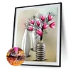 Volle runde Diamant Malerei Blume Vase Harz Mosaik Kunst Bild (C-VVV76)