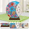 (US Local)Wooden Special Shaped DIY Diamond Painting Moon Perpetual Calendar Decor Kits