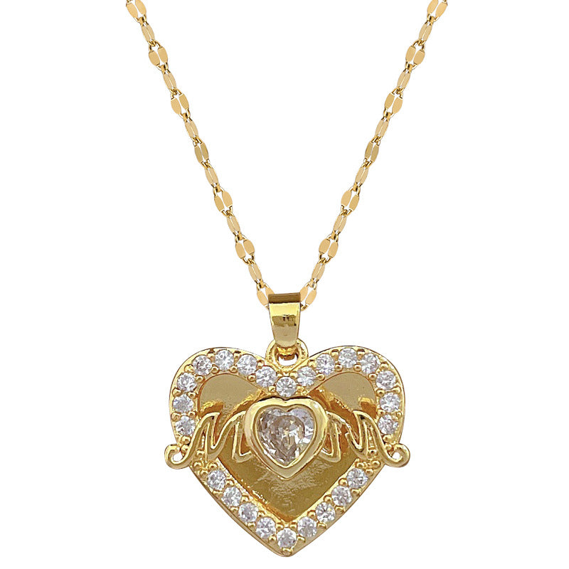 Moon Geometric Stainless Steel Stainless Steel Necklaces