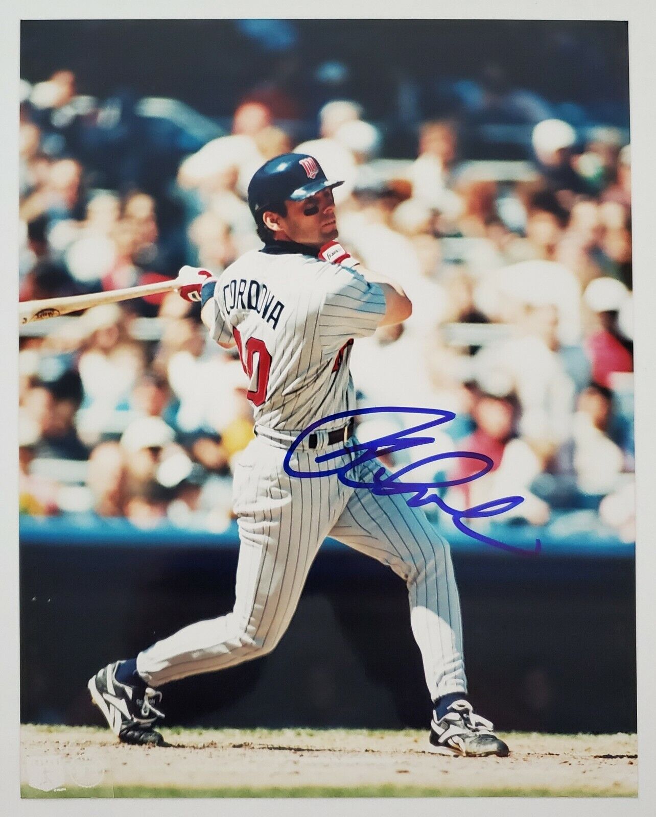 Marty Cordova Signed 8x10 Photo Poster painting MLB Milwaukee Brewers Outfielder RAD