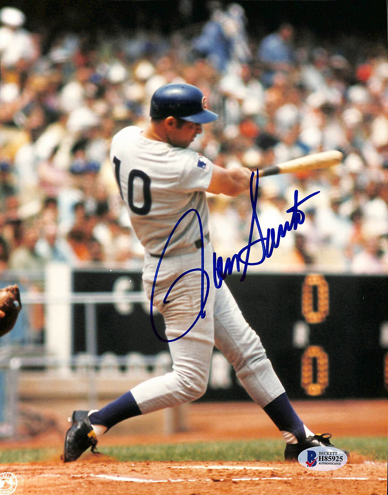 Cubs Ron Santo Authentic Signed 8x10 Photo Poster painting Autographed BAS 2