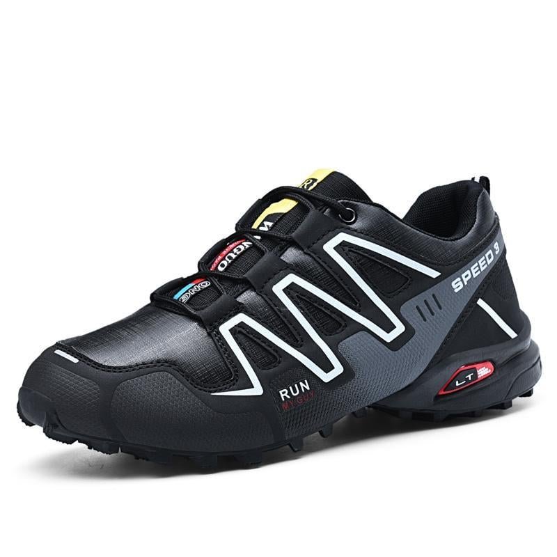 new large size outdoor mountaineering shoes men's shoes breathable shock absorption sports hiki | EGEMISS