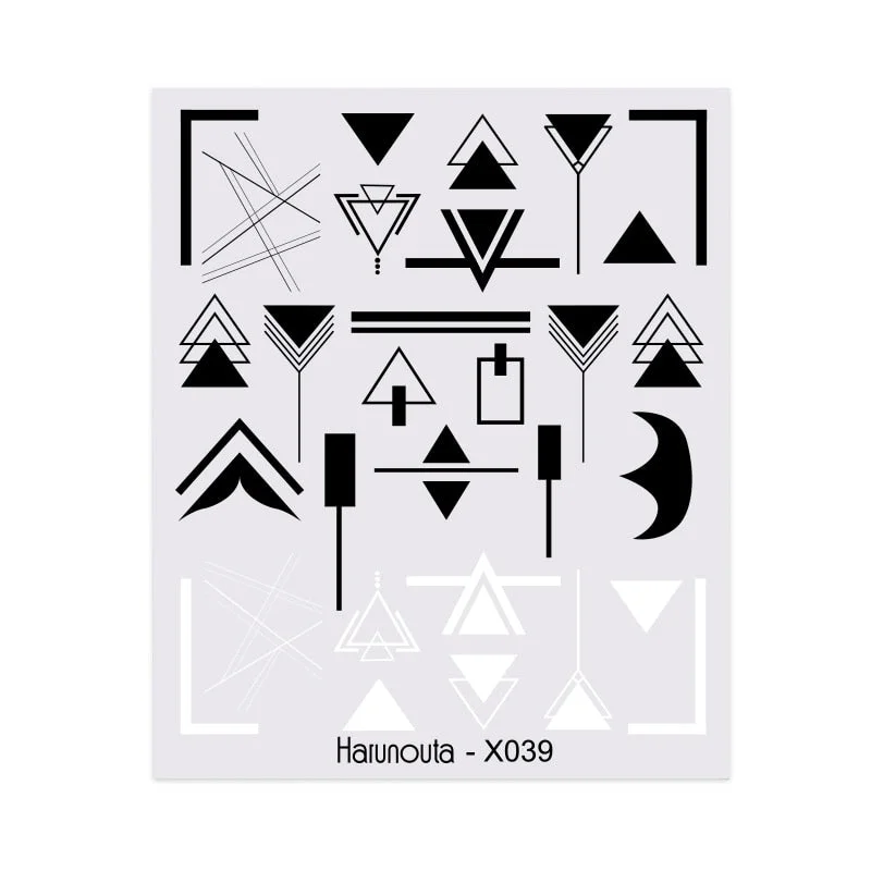 Harunouta Spring Water Nail Decal And Sticker Flower Leaf Tree Green Simple Summer DIY Slider For Manicuring Nail Art Watermark