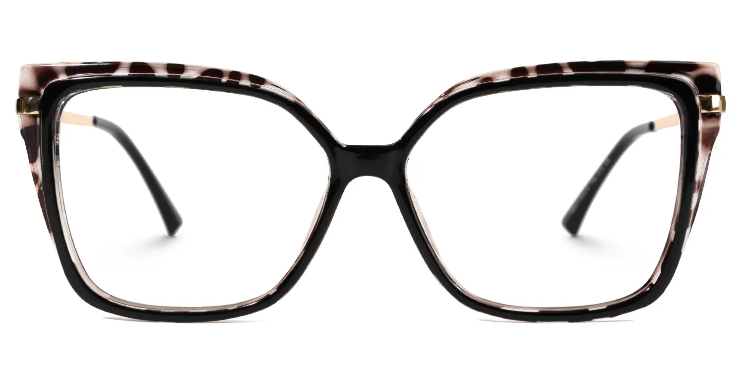 Karson Schwarz-Tortoise Quadratisch Brille Schwarz-Tortoise