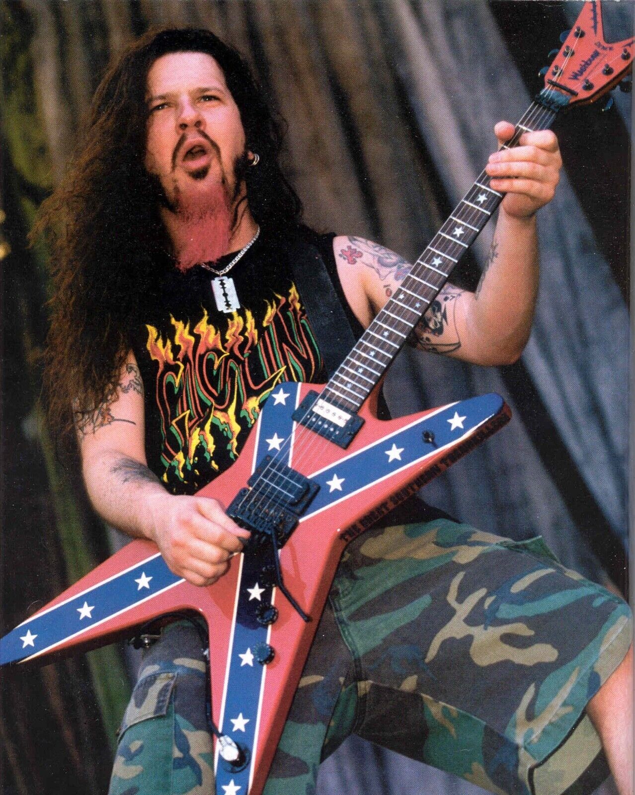 DIMEBAG DARRELL Pantera 11x14 Glossy Photo Poster painting! GUITAR