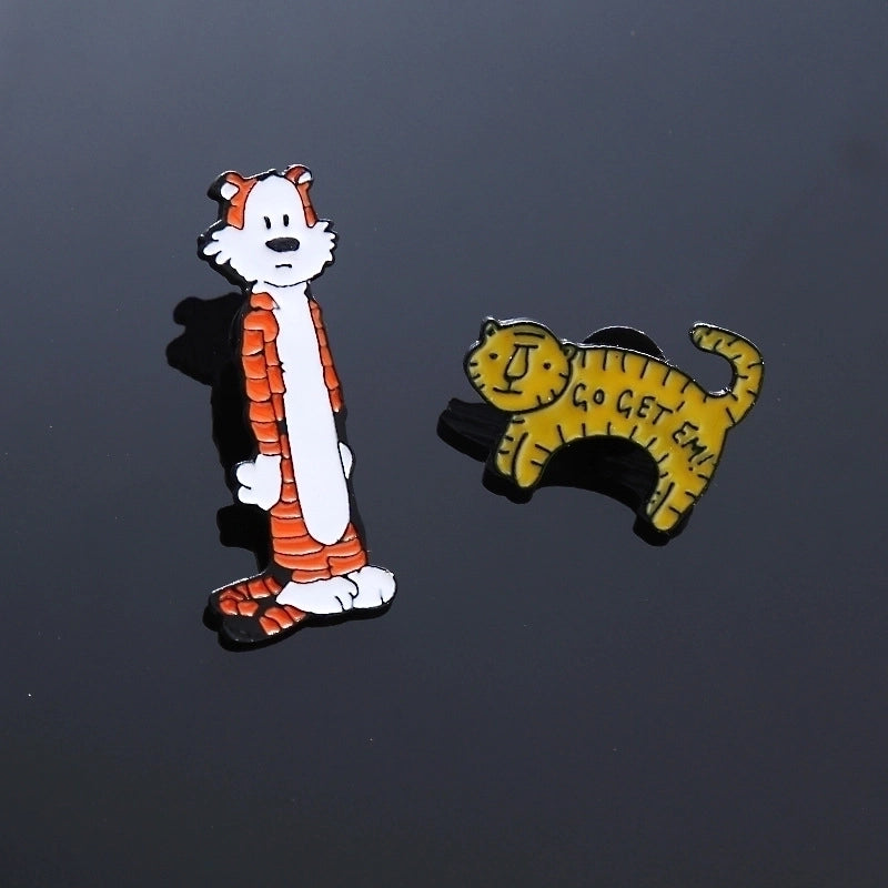 Cartoon Style Pin Animal Alloy Enamel Unisex Brooches