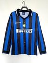 1997/1998 Retro Long Sleeve Internazionale Milan Home Football Jersey 1:1 Thai Quality love fball