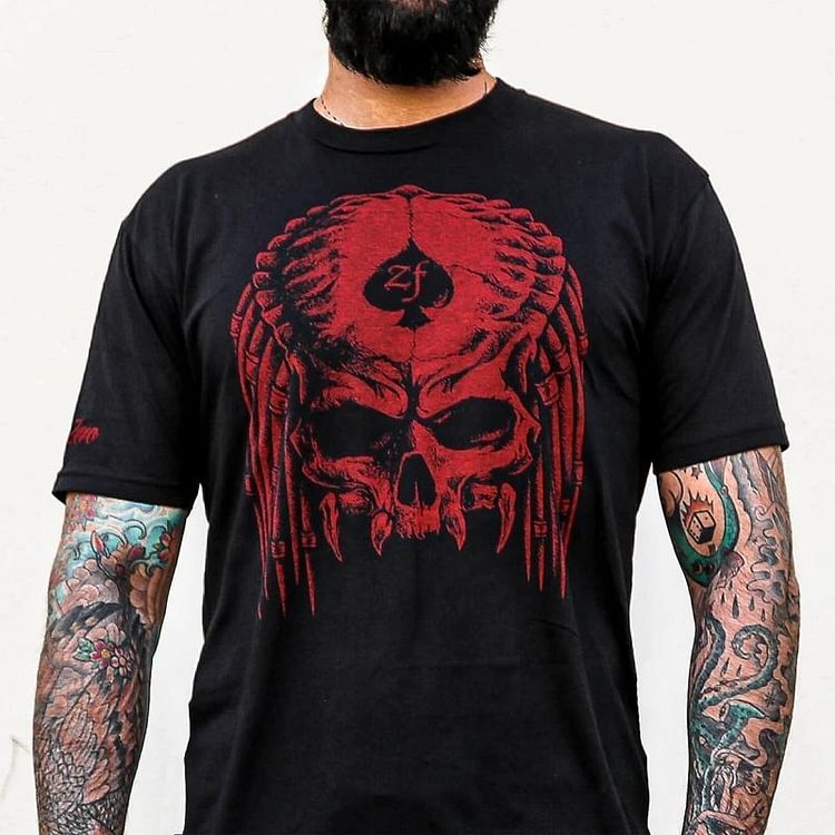 Men's casual fashion printed  T-shirt