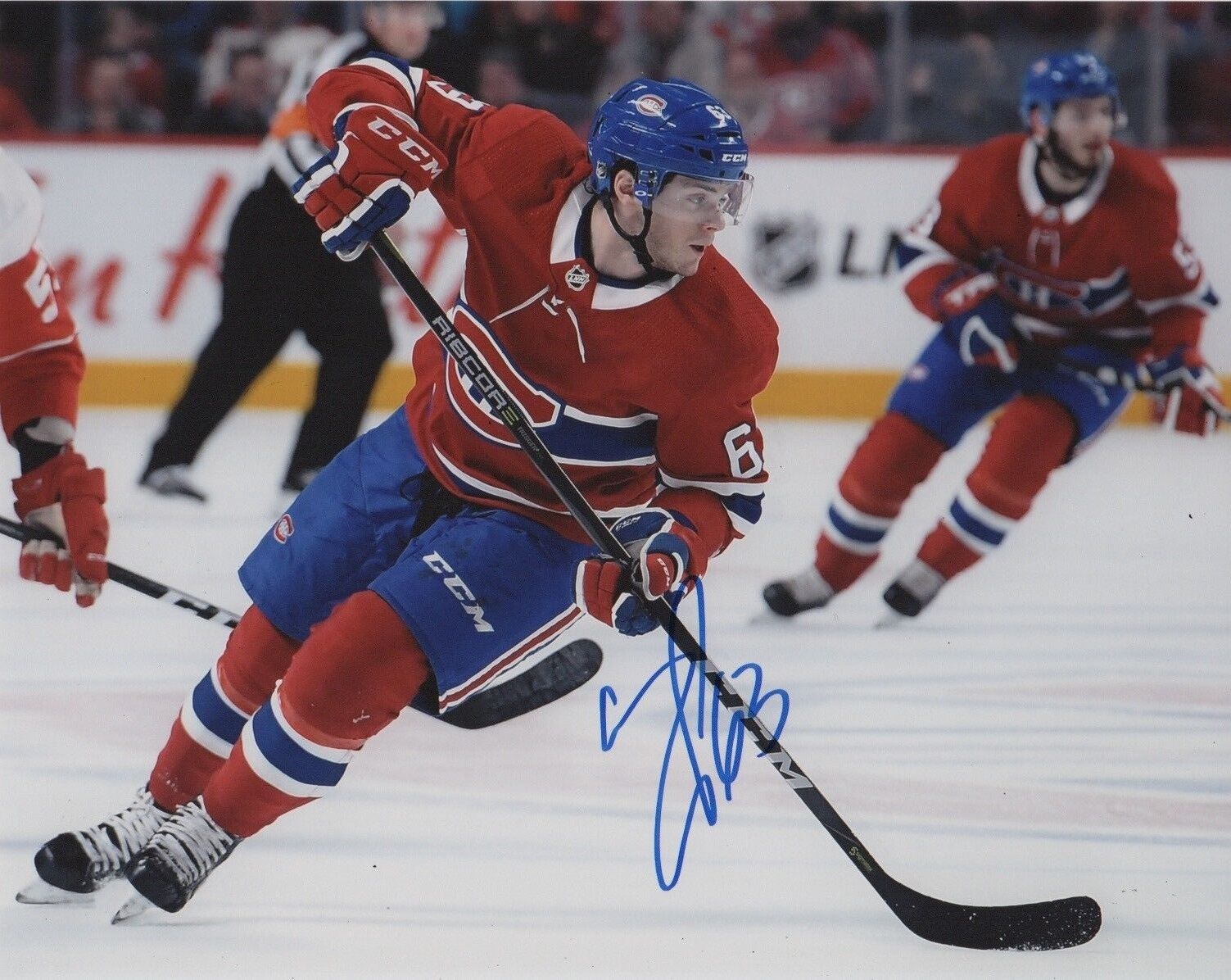 Montreal Canadiens Matthew Peca Signed Autographed 8x10 NHL Photo Poster painting COA #6